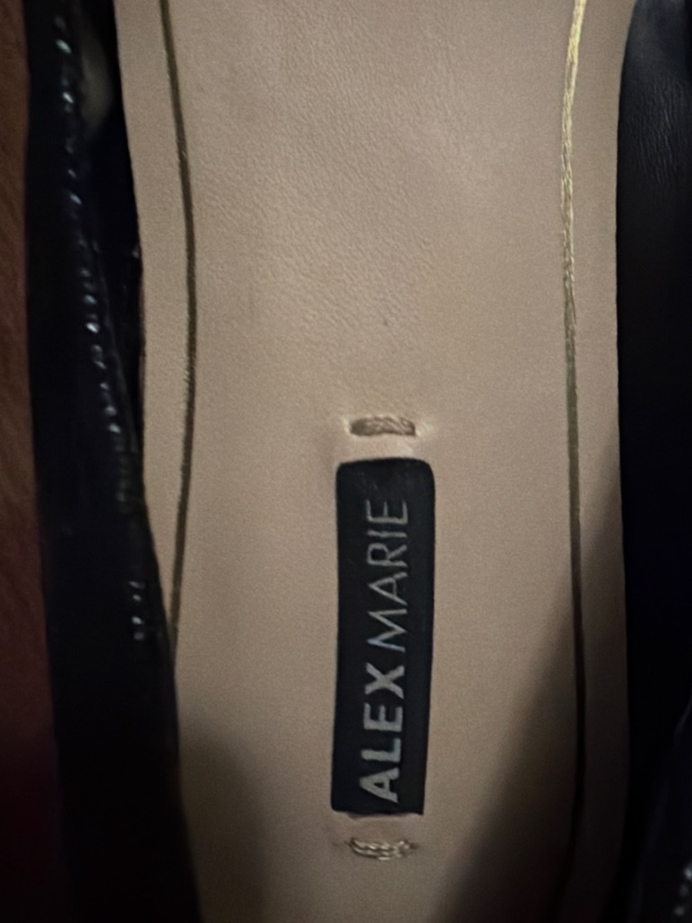 Alex Marie Black Crystal Toe Ballet Flats - Picture 2 of 5
